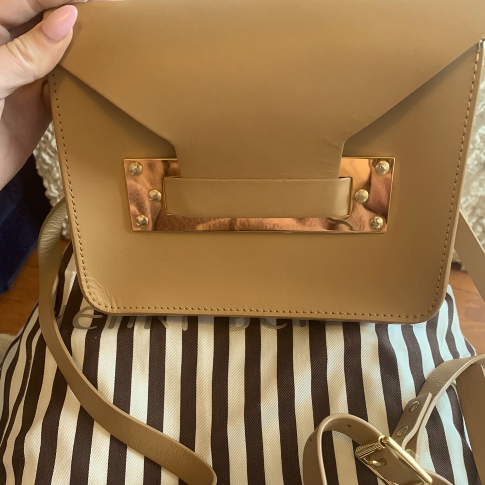 Sophie Hulme Mini Milner purse in beige